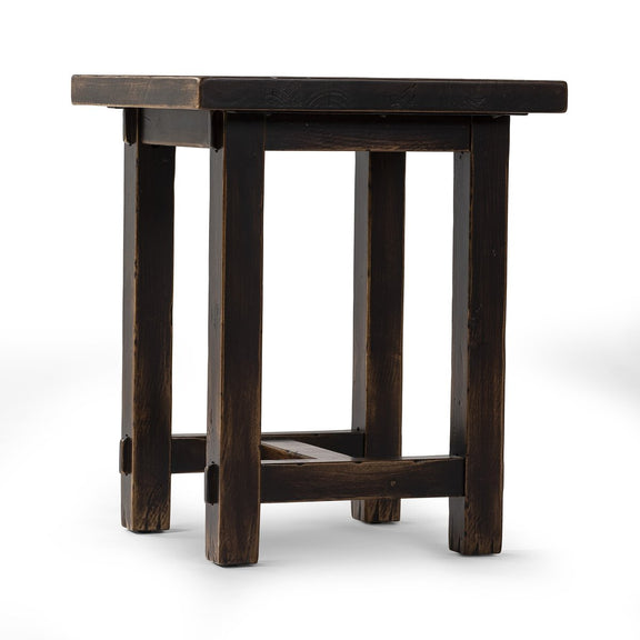Rinda End Table - Distressed Walnut