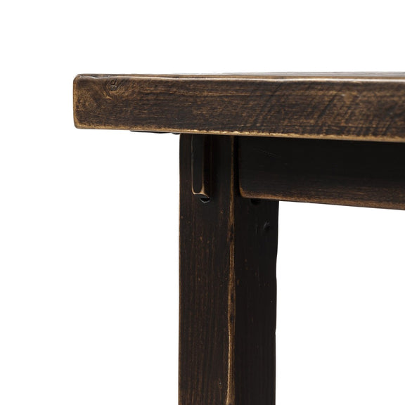 Rinda End Table - Distressed Walnut