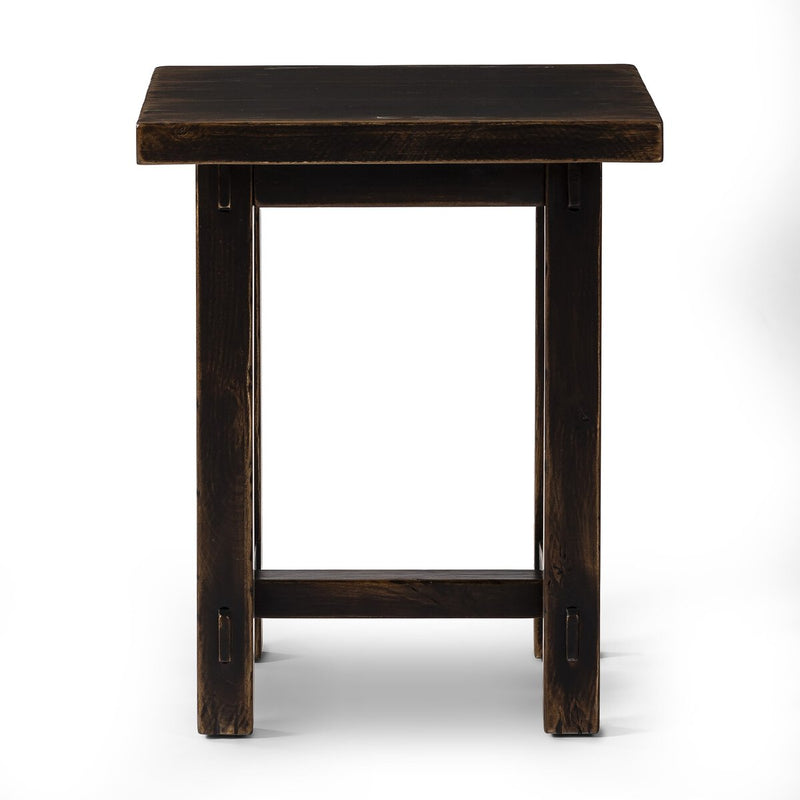 Rinda End Table - Distressed Walnut