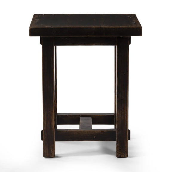 Rinda End Table - Distressed Walnut