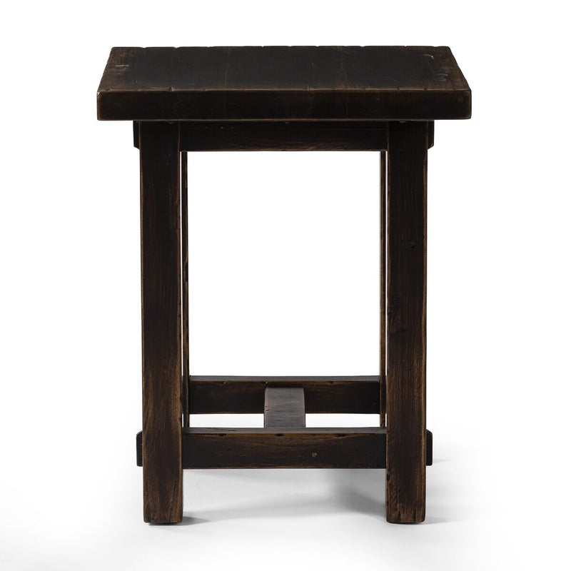 Rinda End Table - Distressed Walnut