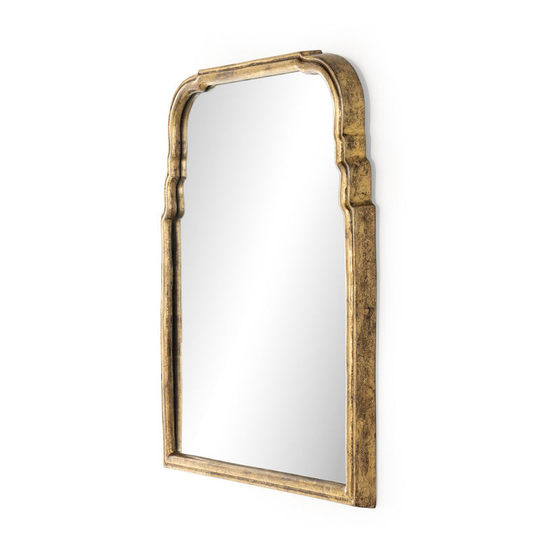 Loire Mirror - Antiqued Gold Leaf