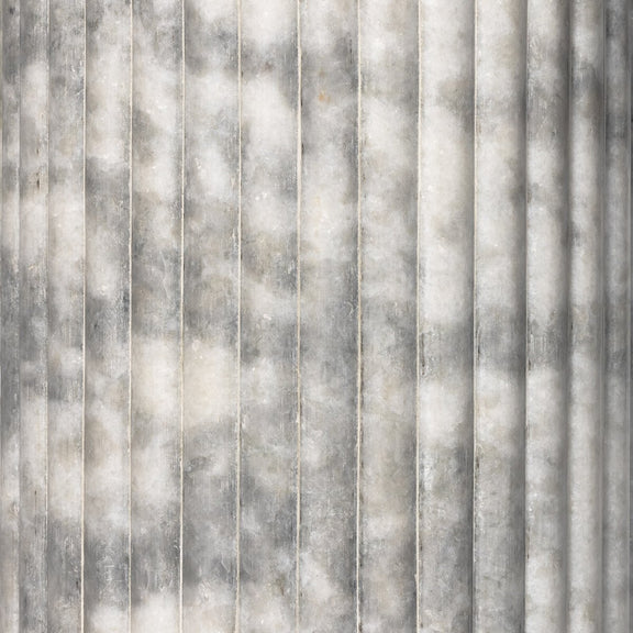 Oranda End Table - Polished White Marble