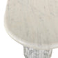 Oranda Console Table - Polished White Marble & Sealant