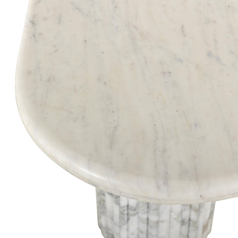 Oranda Console Table - Polished White Marble & Sealant
