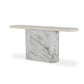 Oranda Console Table - Polished White Marble & Sealant
