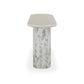 Oranda Console Table - Polished White Marble & Sealant