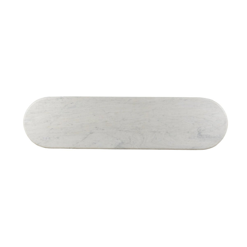 Oranda Console Table - Polished White Marble & Sealant