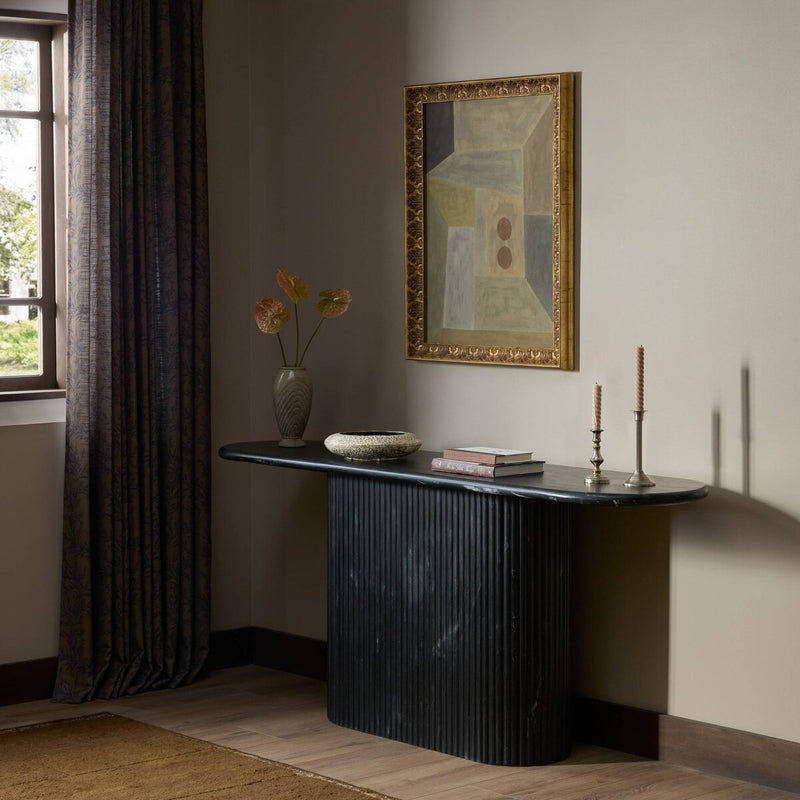 Oranda Console Table - Black Marble