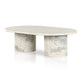 Oranda Coffee Table - Polished White Marble