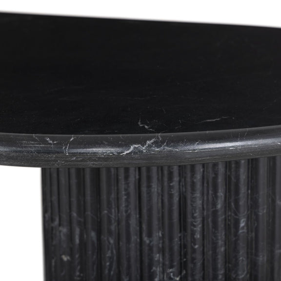 Oranda Coffee Table - Black Scalloped Marble