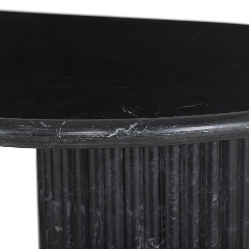 Oranda Coffee Table - Black Scalloped Marble