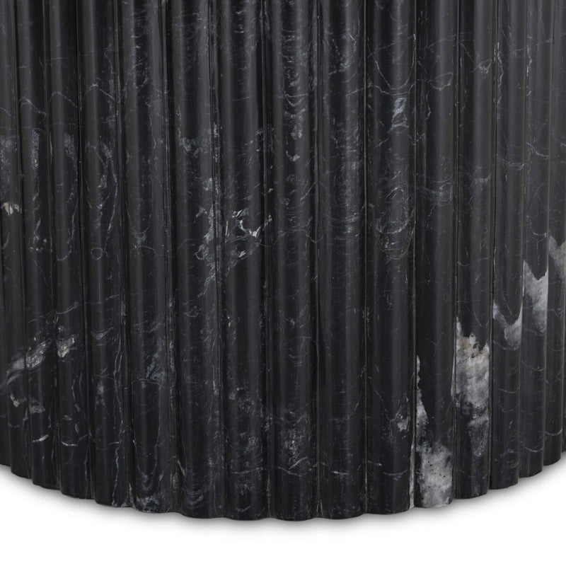 Oranda Coffee Table - Black Scalloped Marble