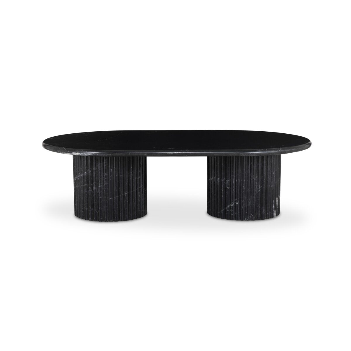 Oranda Coffee Table - Black Scalloped Marble