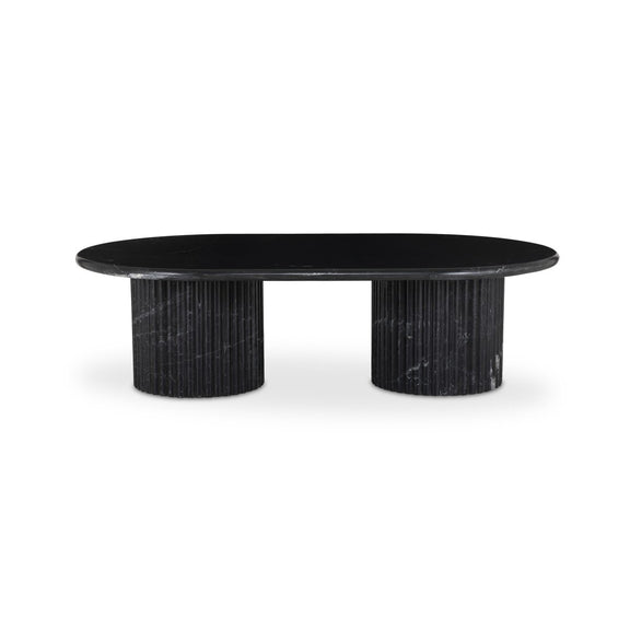 Oranda Coffee Table - Black Scalloped Marble