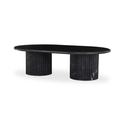 Oranda Coffee Table - Black Scalloped Marble