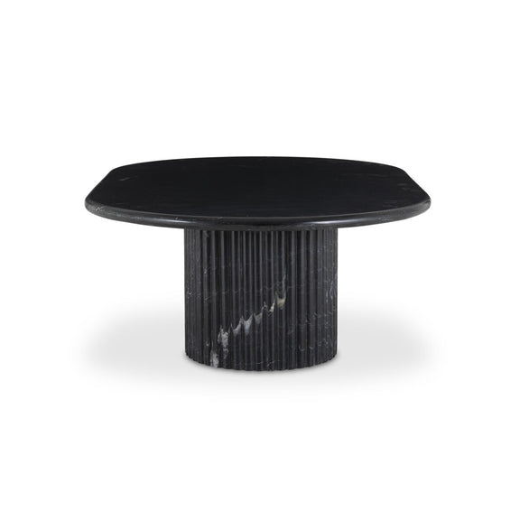 Oranda Coffee Table - Black Scalloped Marble