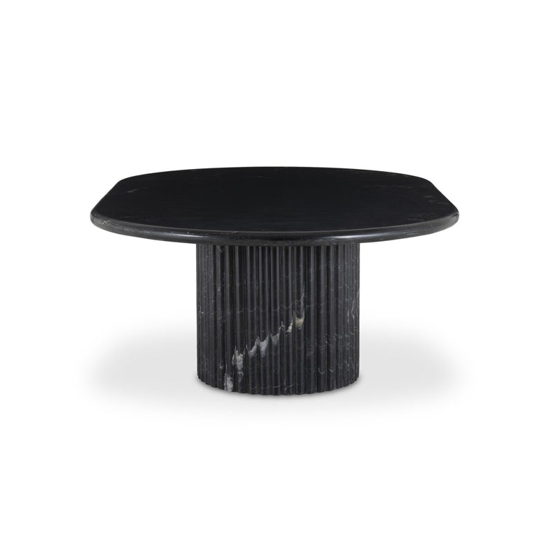 Oranda Coffee Table - Black Scalloped Marble