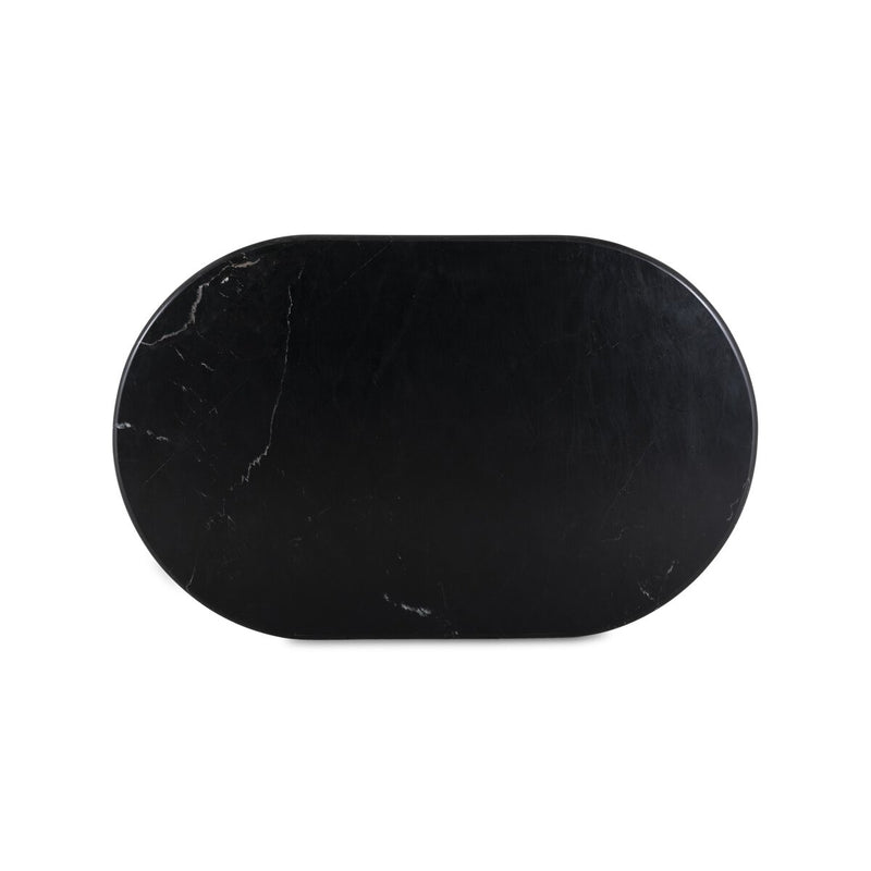 Oranda Coffee Table - Black Scalloped Marble