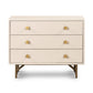 Van Rectangular Nightstand - Matte Alabaster