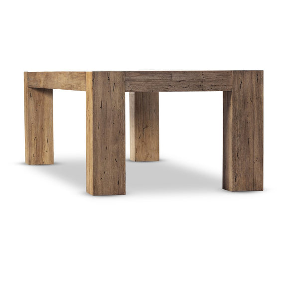 Abaso Dining Table - Rustic Wormwood Oak