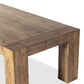 Abaso Dining Table - Rustic Wormwood Oak
