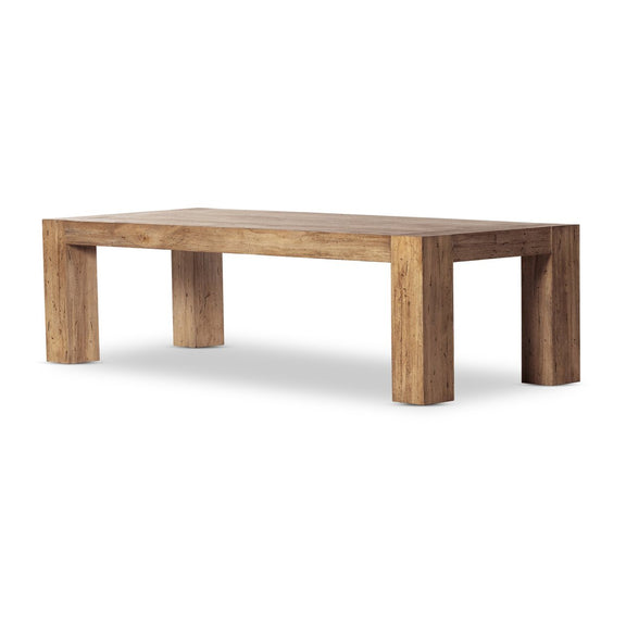 Abaso Dining Table - Rustic Wormwood Oak