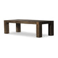 Abaso Dining Table - Ebony Rustic Wormwood Oak