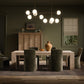 Abaso Dining Table - Whitewash Rustic Wormwood Oak