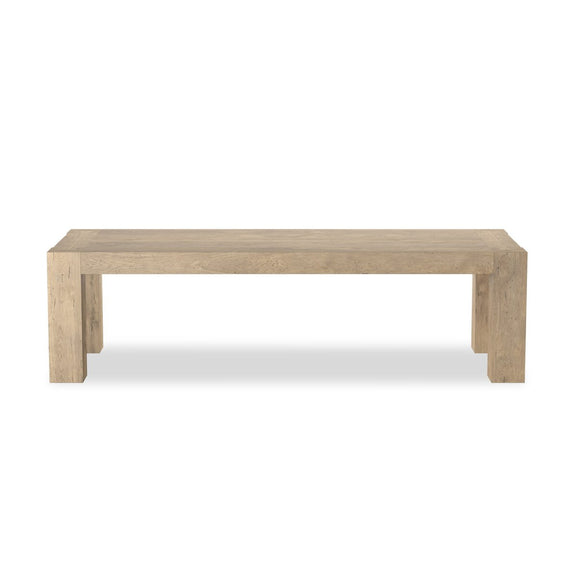 Abaso Dining Table - Whitewash Rustic Wormwood Oak