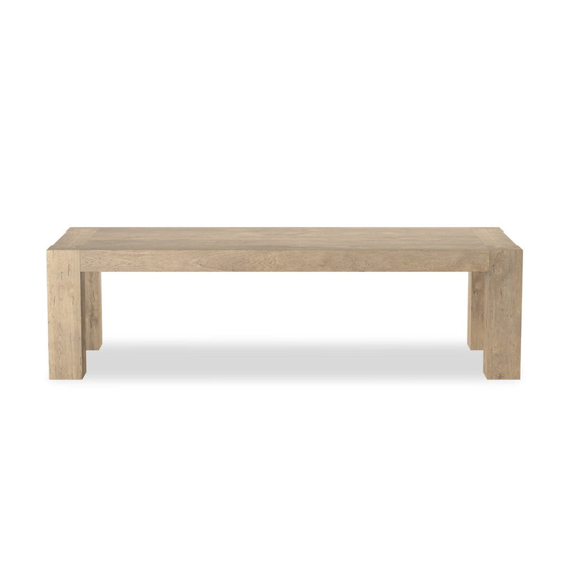 Abaso Dining Table - Whitewash Rustic Wormwood Oak