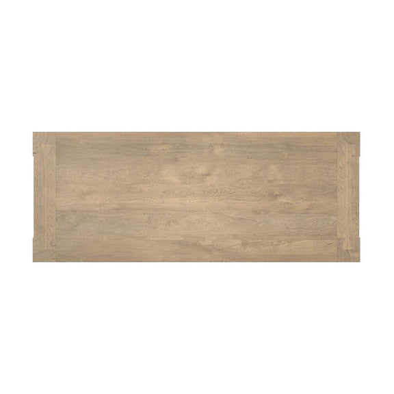 Abaso Dining Table - Whitewash Rustic Wormwood Oak