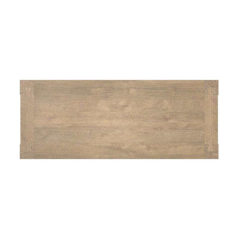 Abaso Dining Table - Whitewash Rustic Wormwood Oak