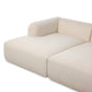 Nara 2-Piece Media Lounger - Crypton Nomad Snow