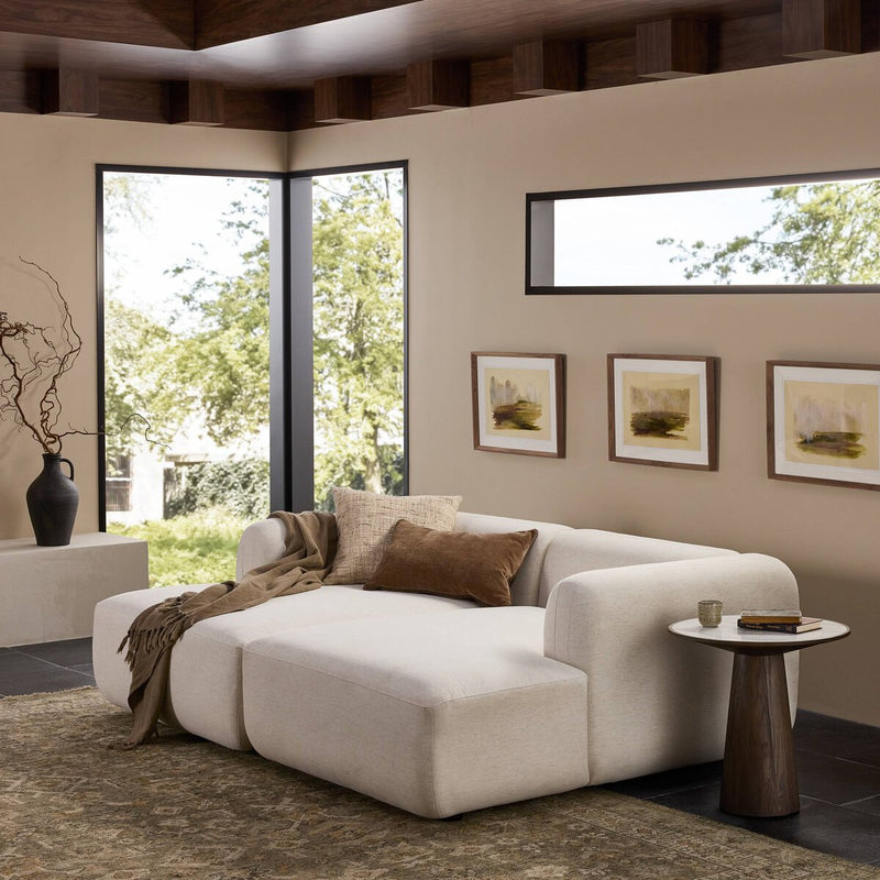Nara 2-Piece Media Lounger - Crypton Nomad Snow