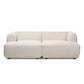 Nara 2-Piece Media Lounger - Crypton Nomad Snow