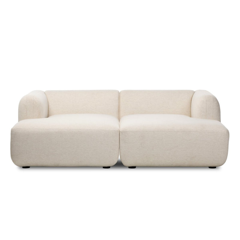 Nara 2-Piece Media Lounger - Crypton Nomad Snow