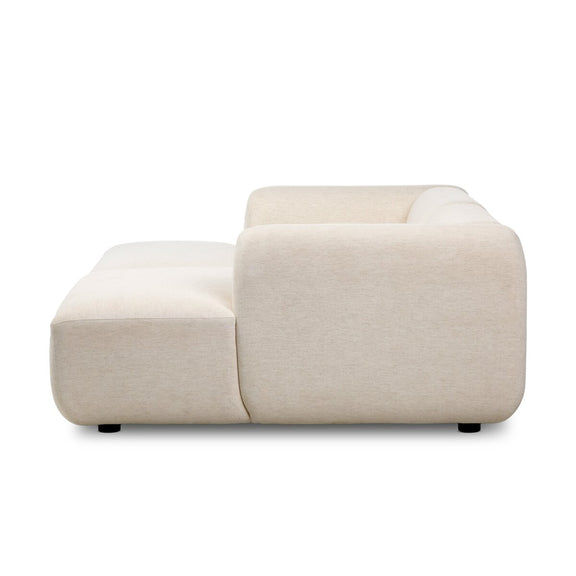 Nara 2-Piece Media Lounger - Crypton Nomad Snow