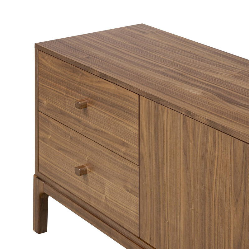 Arturo Media Console - Natural Walnut Veneer