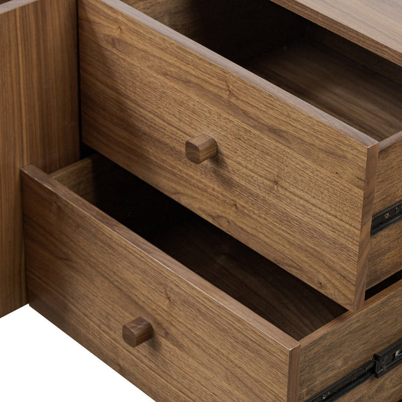 Arturo Media Console - Natural Walnut Veneer