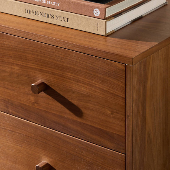 Arturo Media Console - Natural Walnut Veneer