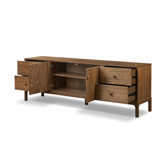 Arturo Media Console - Natural Walnut Veneer