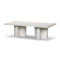 Terrell Outdoor Coffee Table - Matte White Cast Aluminum
