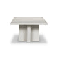 Terrell Outdoor Coffee Table - Matte White Cast Aluminum