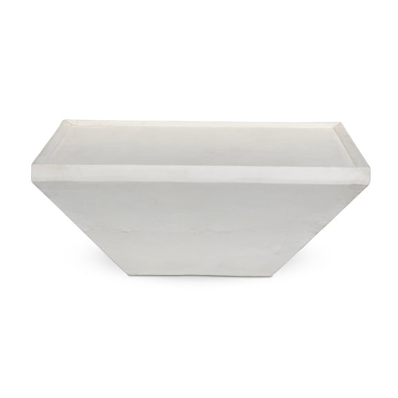 Drake Outdoor Coffee Table - Matte White Cast Aluminum