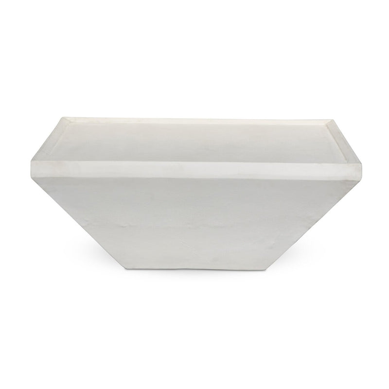 Drake Outdoor Coffee Table - Matte White Cast Aluminum