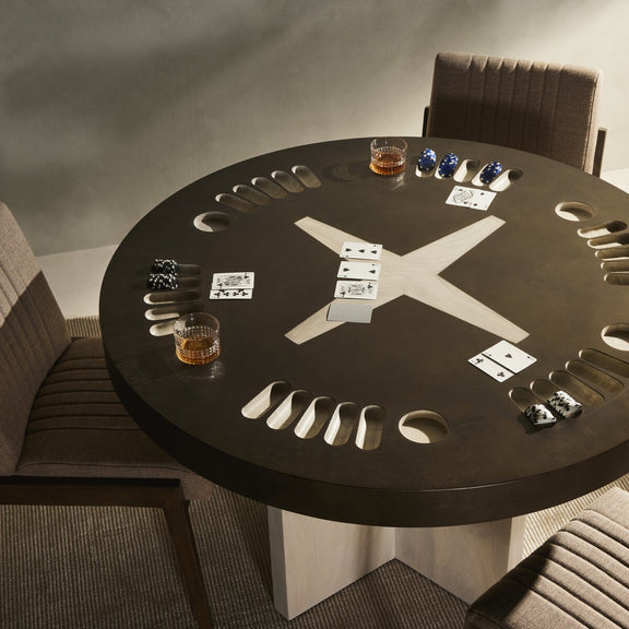 Poker Table - Bleached Guanacaste