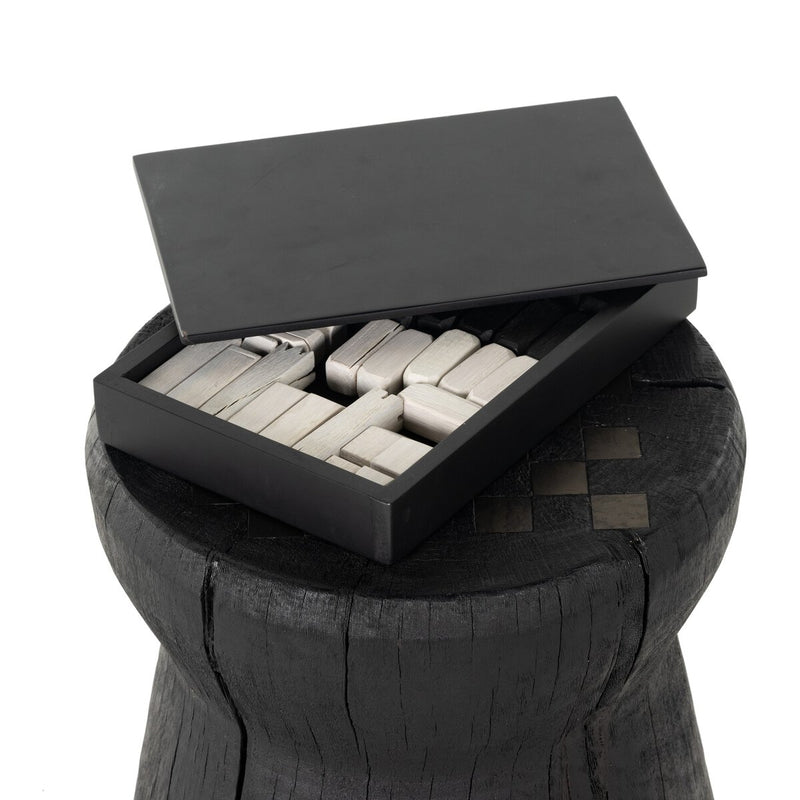 Chess Table - Carbonized Black
