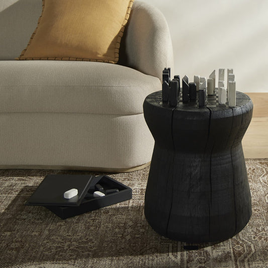 Chess Table - Carbonized Black