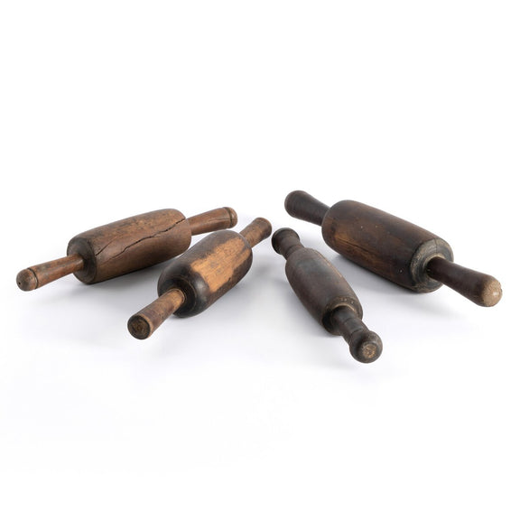 Found Chapati Rollers, Set Of 4 - Reclaimed Natural